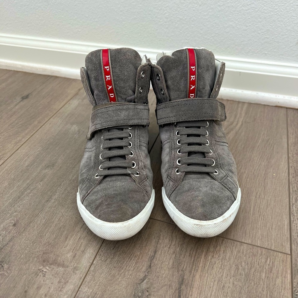 PRADA high top sneakers